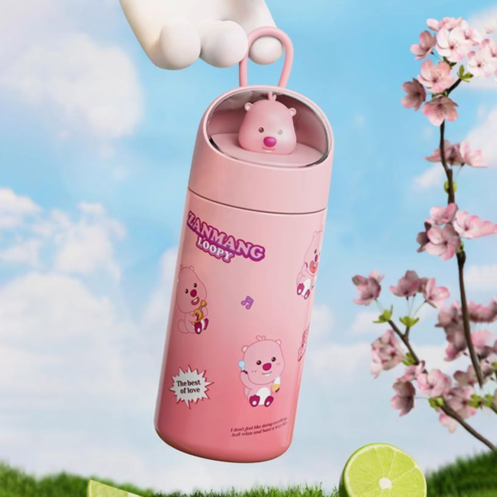 잔망 루피 우주 캡슐 텀블러 스텐 316 귀여운 캐릭터 어린이 휴대용 텀블러 350ml - 상세 이미지 2