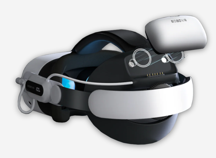 메타퀘스트3 s 스트랩 악세사리 BOBOVR E3PRO 엘리트 배터리 헤드스트랩 오큘러스 이미지 3