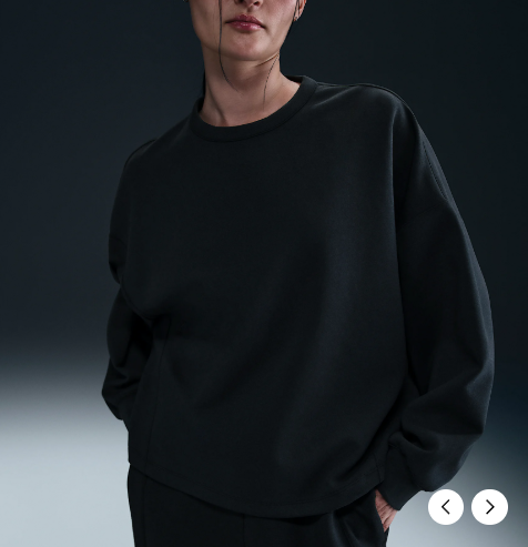 나이키 24.7 임파서블리소프트 드라이 핏 오버사이즈 크루넥 탑 HQ8194-010