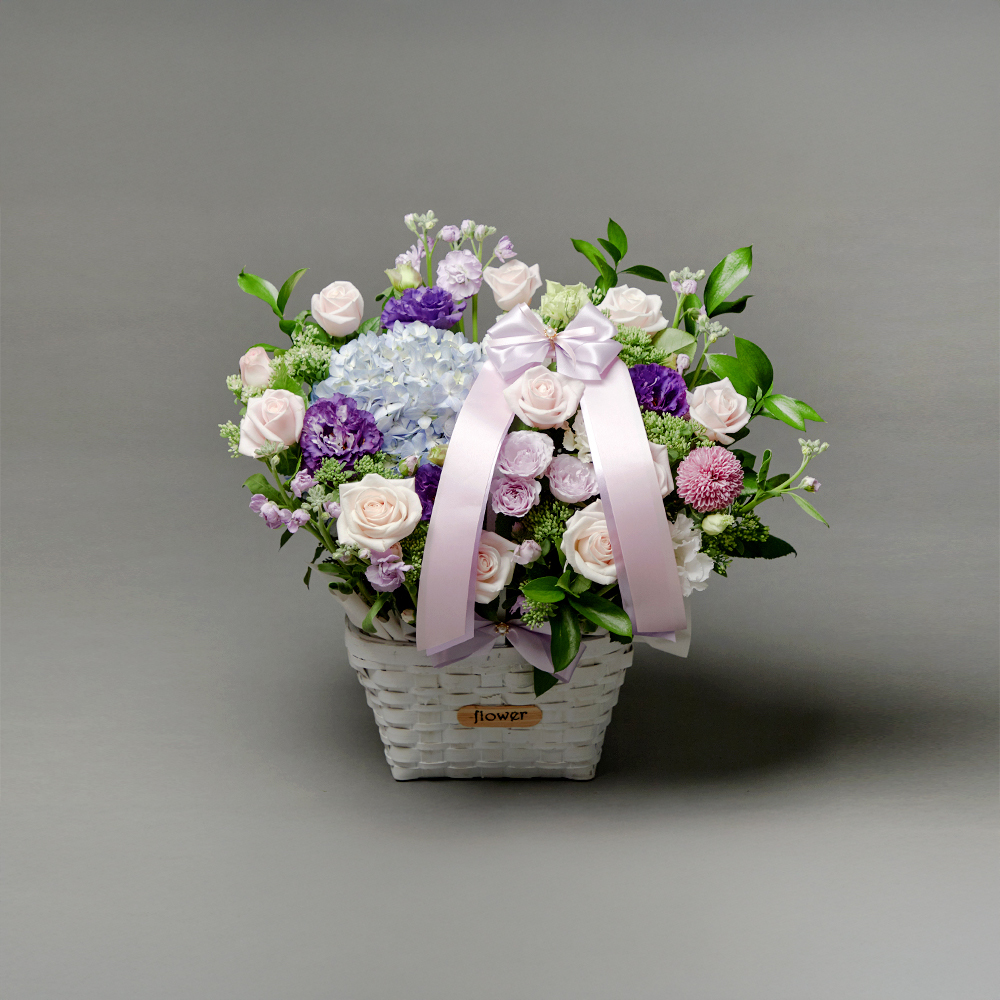 바이올렛 블라썸 플로라 플라워 꽃다발 생화 꽃바구니 생일 기념일 발렌타인데이 전국꽃배달 - 상세 이미지 3