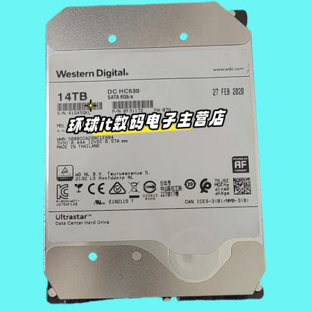 Western Digital 14TB 엔터프라이즈급 하드 드라이브 NAS 감시 비디오 레코더 스토리지 어레이 14t SATA