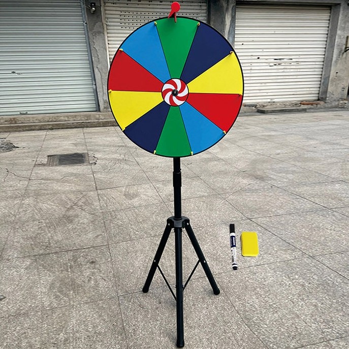 복불복 뽑기 돌림판 삼각대 거치대 추첨 게임 이벤트 행사 60cm 원판 룰렛 돌리기 - 상품 이미지