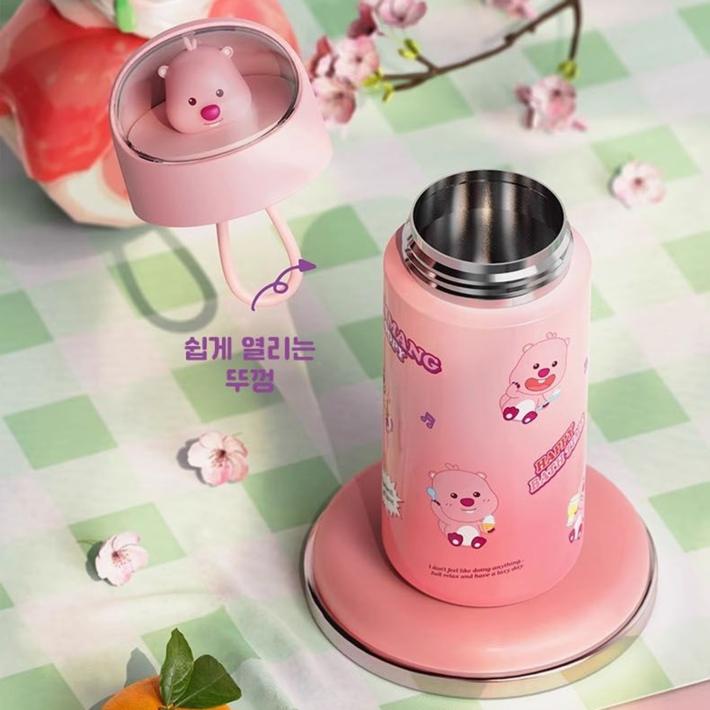 잔망 루피 우주 캡슐 텀블러 스텐 316 귀여운 캐릭터 어린이 휴대용 텀블러 350ml - 상세 이미지 4