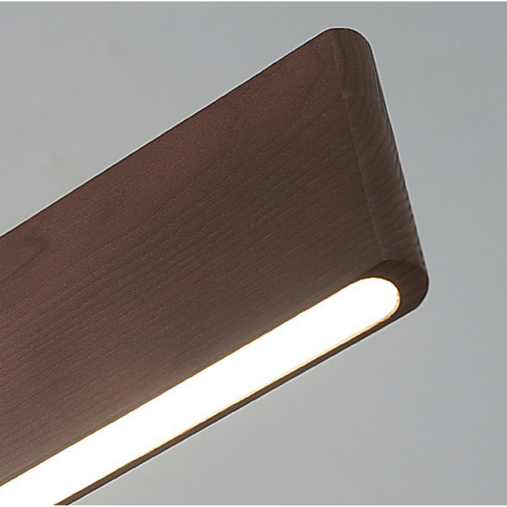 슬림라인 월넛 원목 펜던트조명 1200 LED 30W 리니어 주방등 - 상세 이미지 4