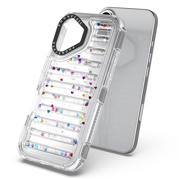 갤럭시S25 울트라 젤하드 투명 글리터 에어백 범퍼 핸드폰 케이스 - 상세 이미지 2