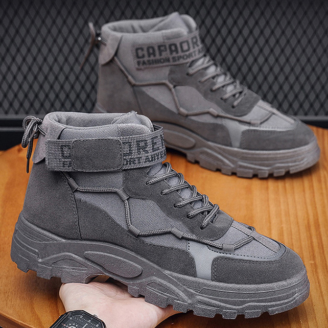 레터링 남자 워커 부츠 (전술화)