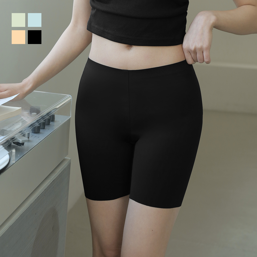 하이웨스트팬티 노라인팬티 라이프롬  여성 사각 드로즈 5부 심리스 팬티 제품 이미지