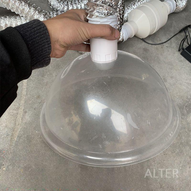 이동식 환풍기 실내 배기 냄새 제거 연기 고기 환기 음식 22cm 후드 18W 팬+7m 호스 - 상세 이미지 4