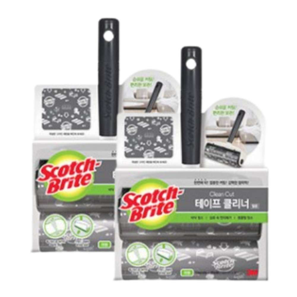 3M 대형 클린컷 테이프클리너 핸들 1개 + 리필 2개 X2 : 비에스컴패니