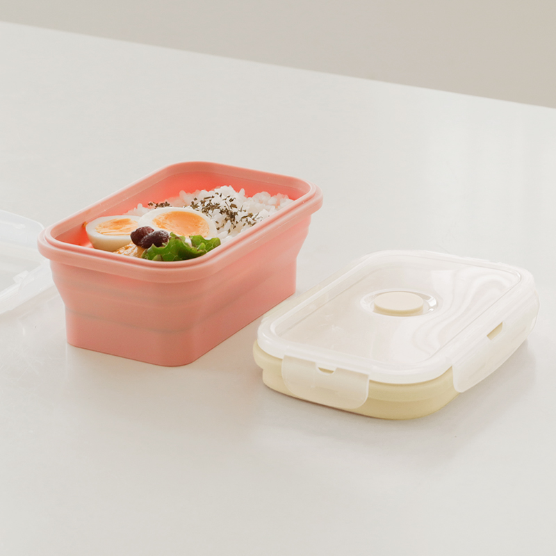 (1+1)릴리브 스팀홀 실리콘 접이식 밀폐용기 500ml 총2P - 상세 이미지 3