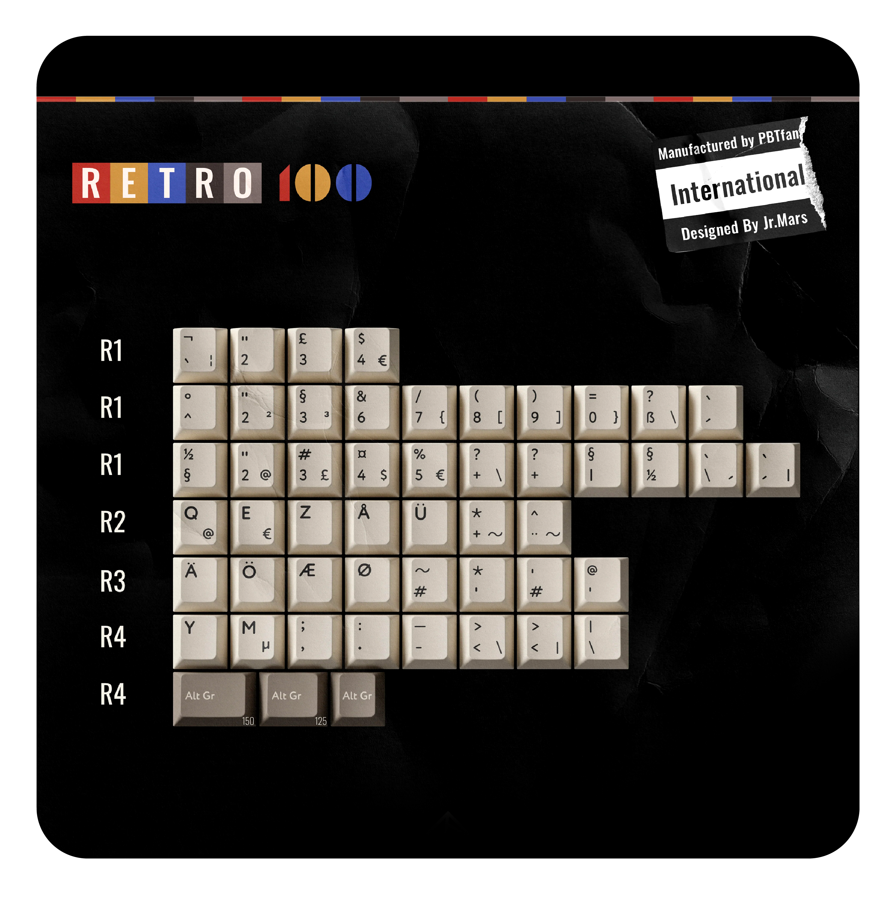PBT 키캡 RETRO 100 인터내셔널 킷 키보드 키캡 추천 구매팁
