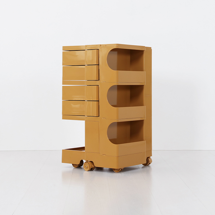 빙그리 회전서랍 트롤리 4단 옐로우 6828.2259