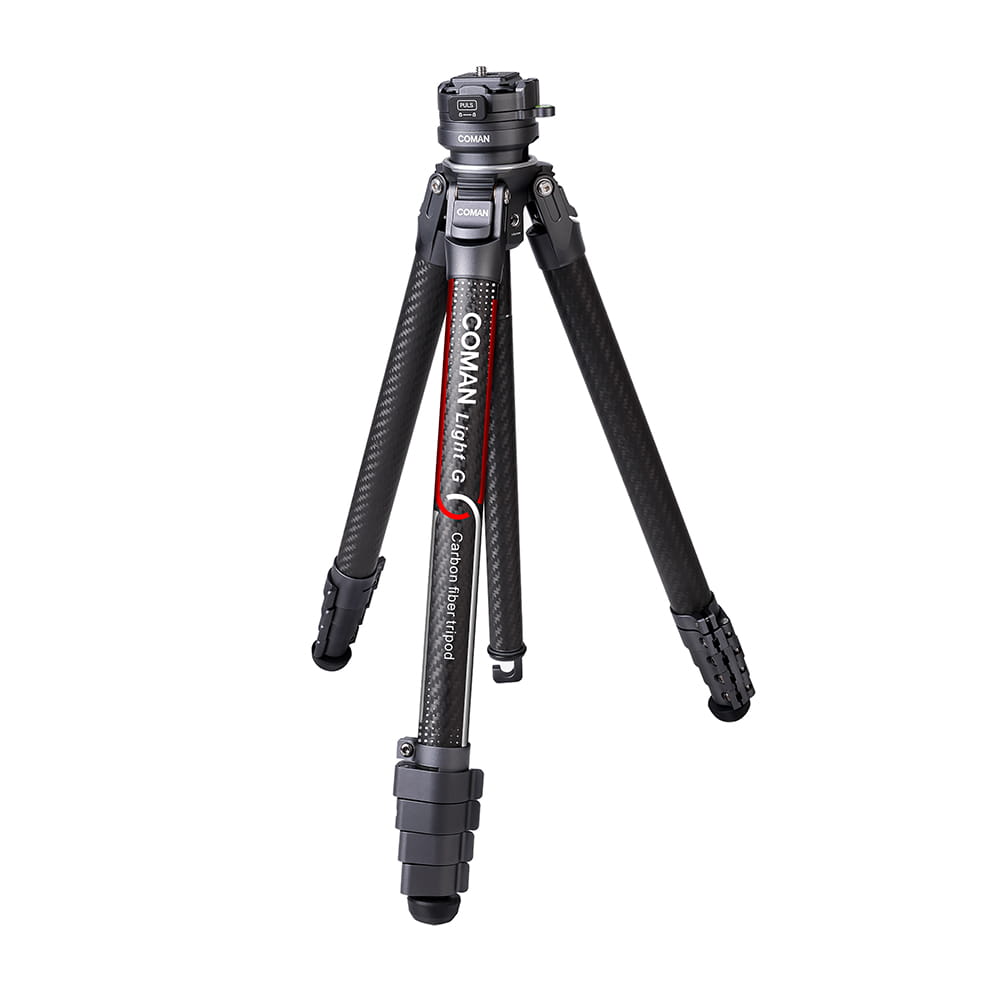 카본 삼각대 여행용 코만 라이트G 카메라 DSLR 가벼운 4단 삼각대 볼헤드포함 - 상세 이미지 4