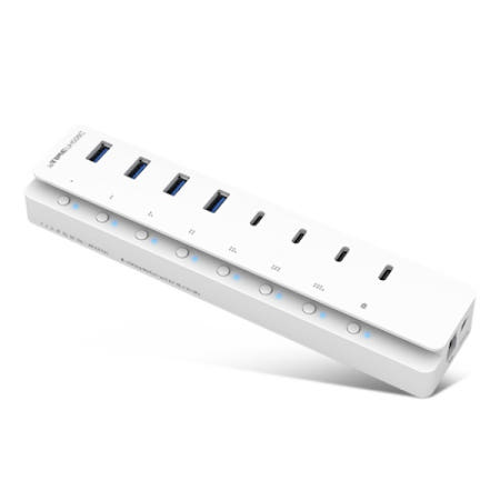 EFM네트웍스 EFM ipTIME UH508C 8포트 USB3.0 허브 [ + 충전전용 1포트 유무전원 ]