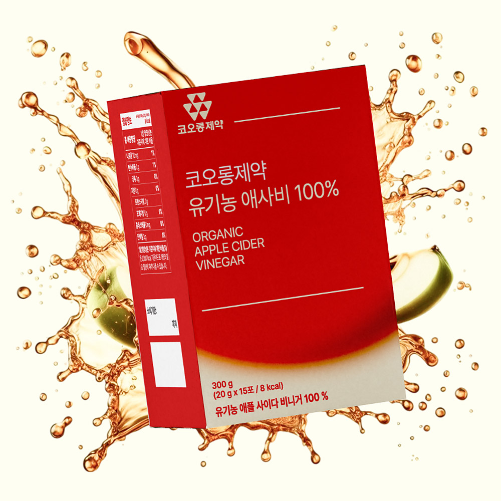 애사비 애플사이다비니거 사과식초 유기농 300ml, 6개 - 상세 이미지 2