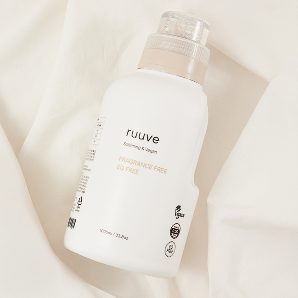 1+1 러베 유아 천연 중성 아기세탁 세제 1L + 화학점증 제로 섬유유연제 1L