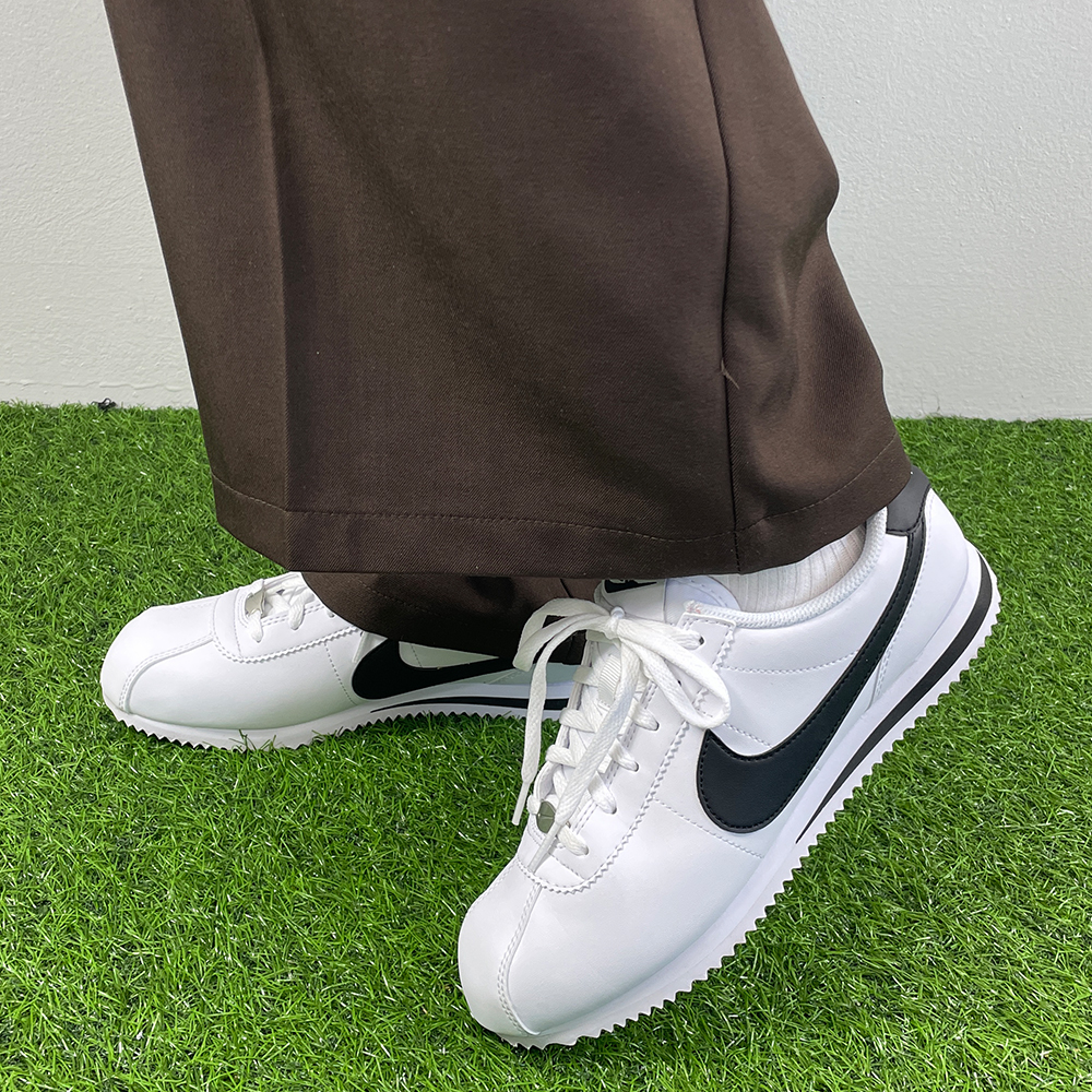 (국내매장판) 나이키 코르테즈 레더 블랙 화이트 흰검 검흰