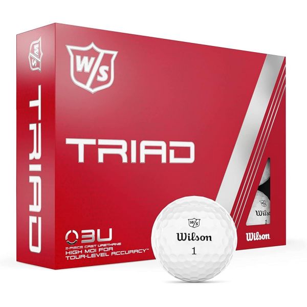 WILSON 골프 용품 해외 연습 경기 윌슨 스태프 트라이어드 골프공 - 12팩 Triad : 일공일삼공상사1