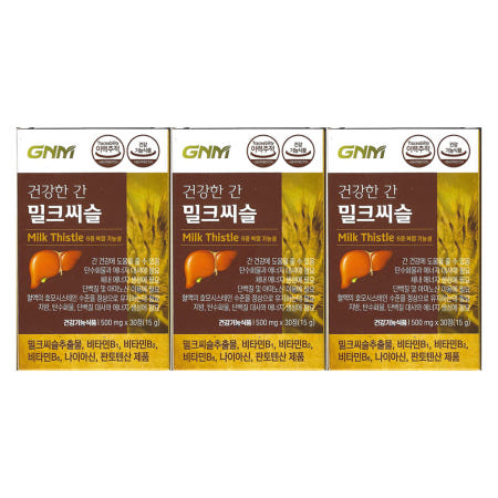 GNM자연의품격 건강한 간 밀크씨슬 500mg x 30정 x 3개