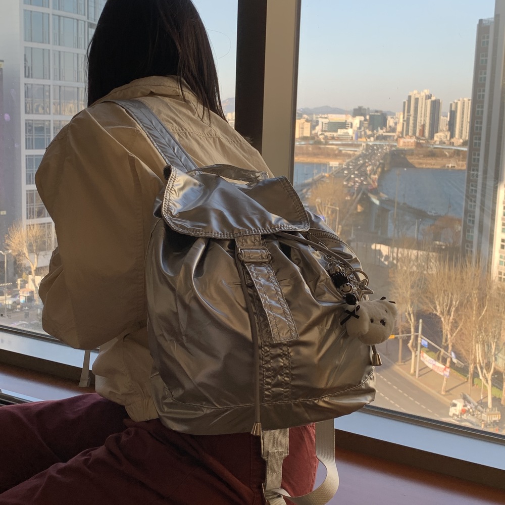 나일론 직장인 가벼운 백팩 이미지 6