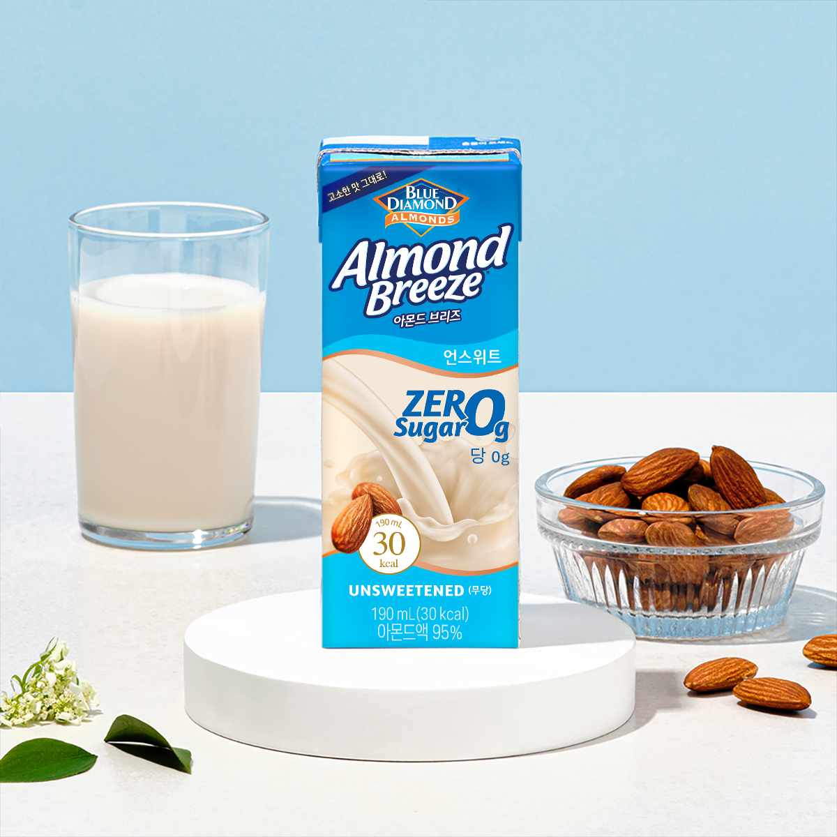 아몬드브리즈 언스위트 제로슈거 190ml 24팩
