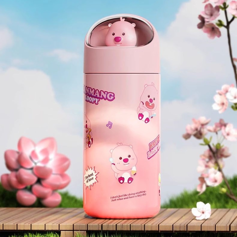 잔망 루피 우주 캡슐 텀블러 스텐 316 귀여운 캐릭터 어린이 휴대용 텀블러 350ml - 상세 이미지 3