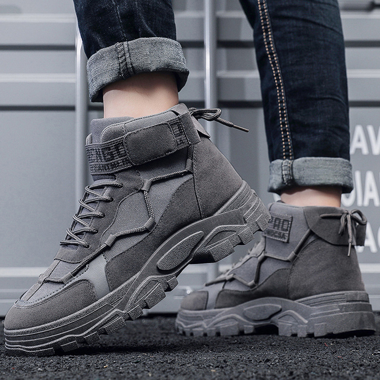 레터링 남자 워커 부츠 (전술화)