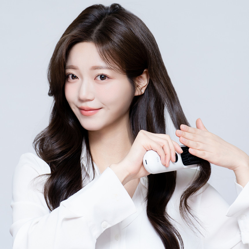 오아 볼륨업 무선 빗 고데기 뿌리 볼륨 남자 다운펌 고대기 매직기 화이트 사진 2