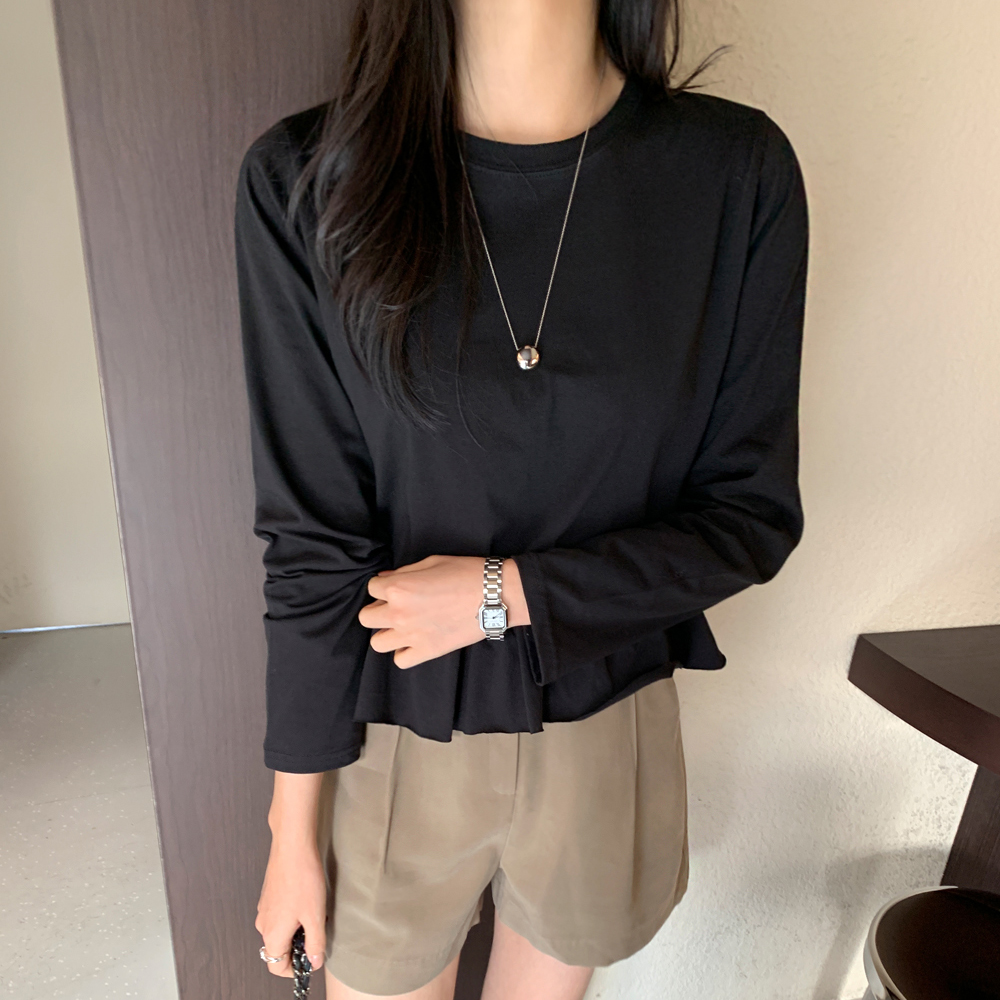 토니카 프릴 레이어드 데일리 이너 티셔츠 - 상세 이미지 4