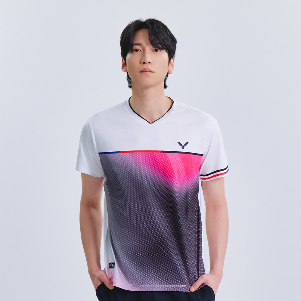 빅터 VICTOR 아울렛 반팔 티셔츠 남성용 25AGW009M 배드민턴 탁구 스쿼시 스포츠웨어 - 상품 이미지