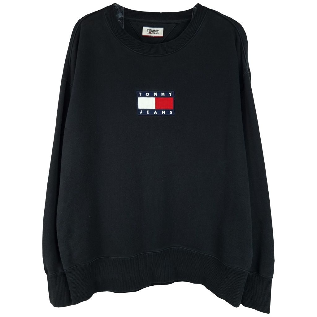 [TOMMY HILFIGER] 타미힐피거 빅로고 패치 오버핏 맨투맨 M09736 SIZE : 실측사이즈참고 : 빈티지일월