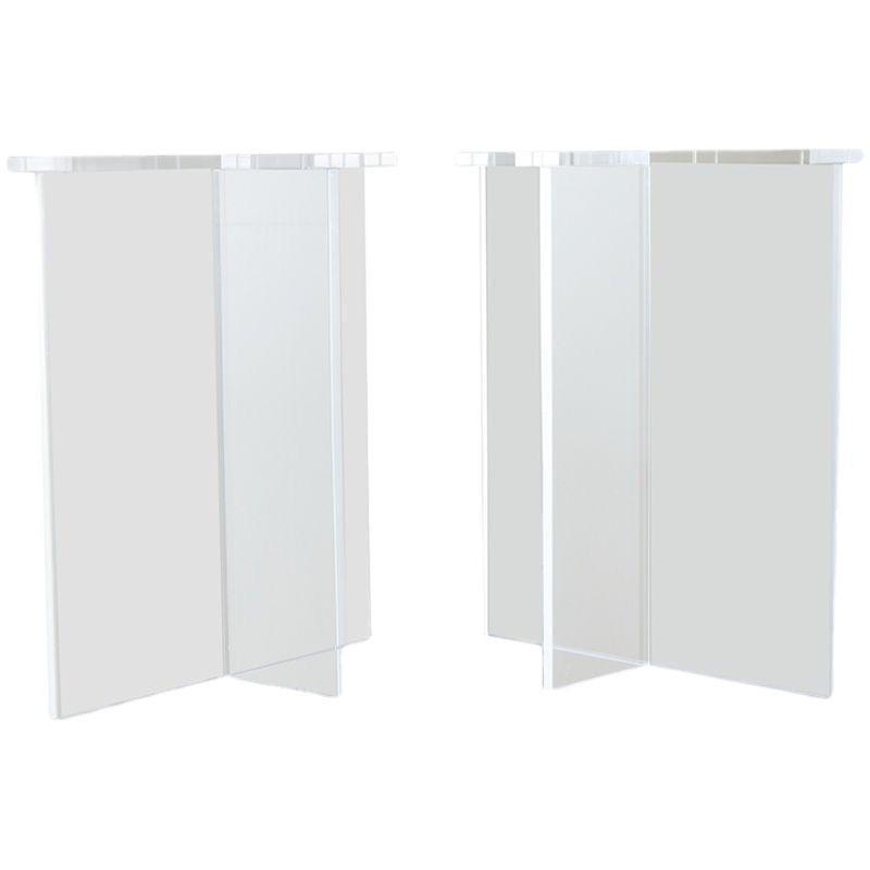 아크릴 테이블 다리 우드슬랩 책상다리 받침대 70x40x18x18cm T자(1개) 2cm - 상품 이미지