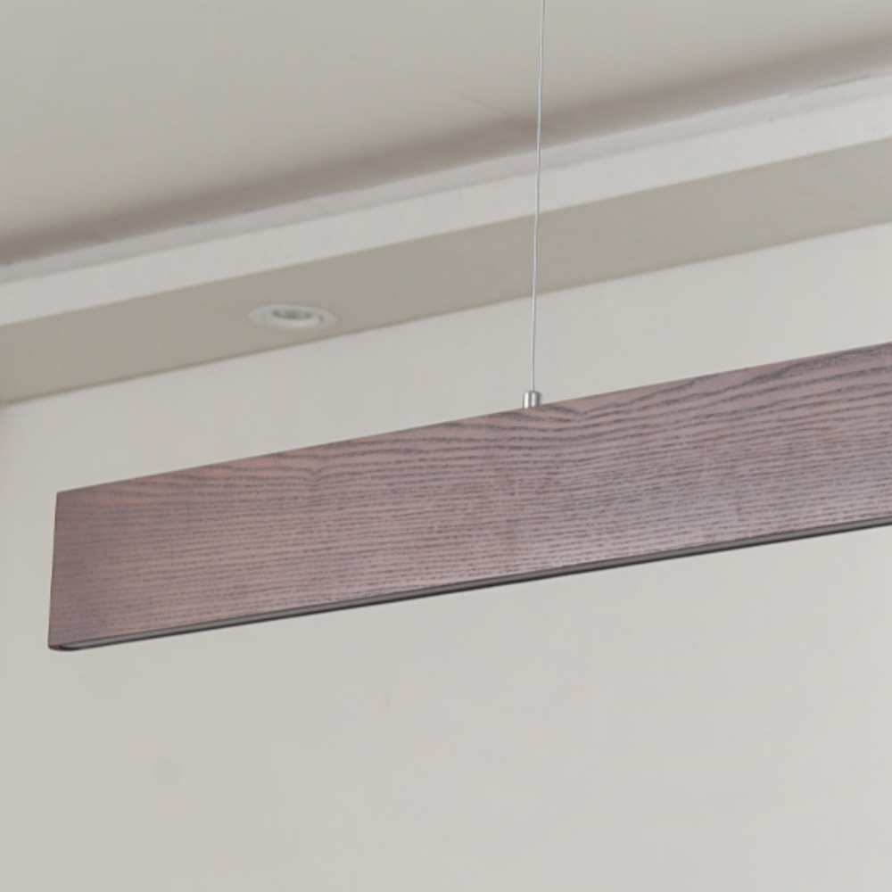 슬림라인 월넛 원목 펜던트조명 1200 LED 30W 리니어 주방등 - 상세 이미지 5