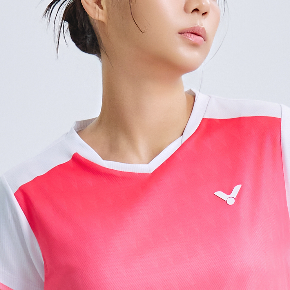 빅터 VICTOR 아울렛 반팔 티셔츠 여성용 25AGW006F 배드민턴 탁구 스쿼시 스포츠웨어 - 상세 이미지 5
