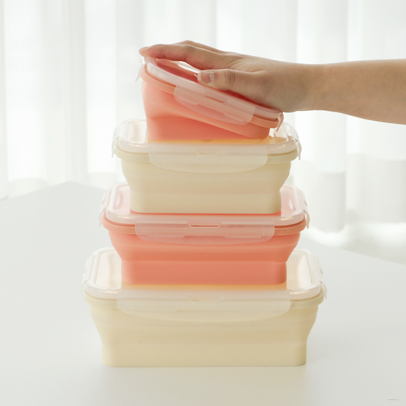 (1+1)릴리브 스팀홀 실리콘 접이식 밀폐용기 500ml 총2P - 상세 이미지 4