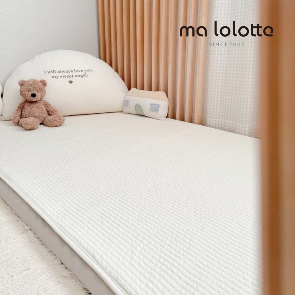 마롤로뜨 아기 침대패드 슈퍼싱글 쿠시노 100수 순면 누빔 이불패드 신생아 유아 SS