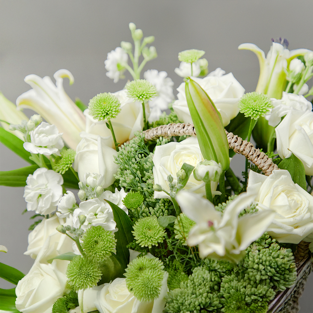화이트 모먼트 플로라 플라워 꽃다발 생화 꽃바구니 생일 기념일 발렌타인데이 전국꽃배달
