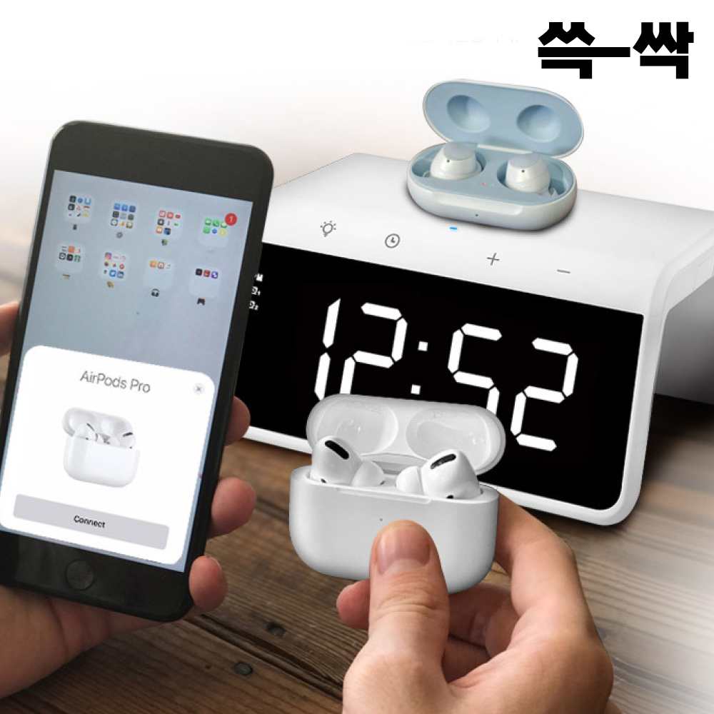쓱싹 맥세이프 무선 충전 거치대 갤럭시 애플 LED15W - 상세 이미지 2