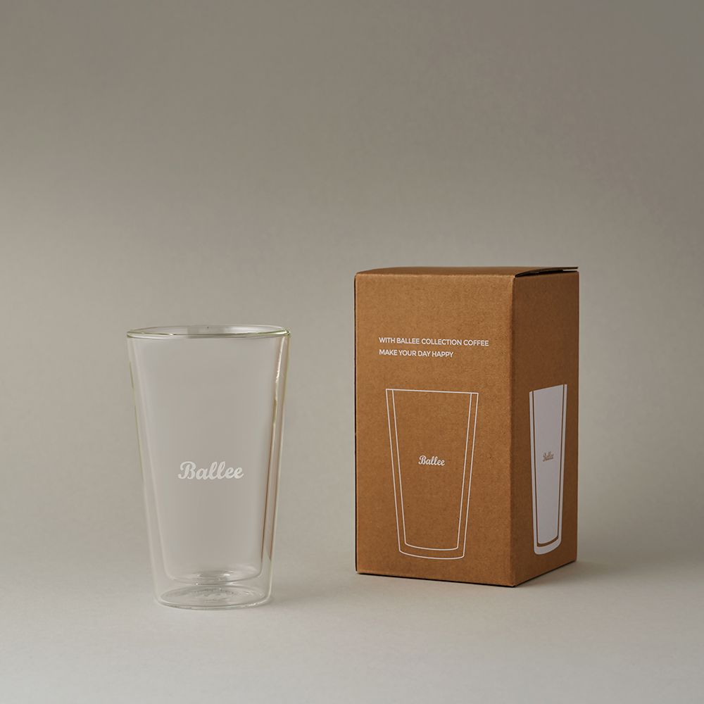 발르 더블월 글라스 이중 내열 유리컵 유리잔 450ml - 메인 이미지
