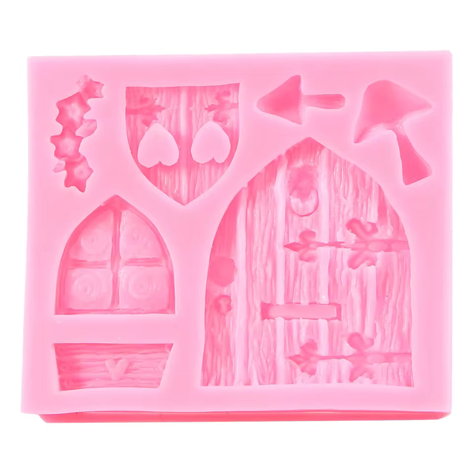 요정 집 문짝 실리콘 퐁당 초콜릿 케이크 설탕 공예 금형 몰드 도구 3D : 선경스타일