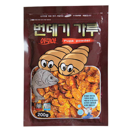 경원 아쿠아 번데기가루 1봉 200g 떡밥첨가제 민물떡밥 붕어 잉어 어분 파우더 - 메인 이미지
