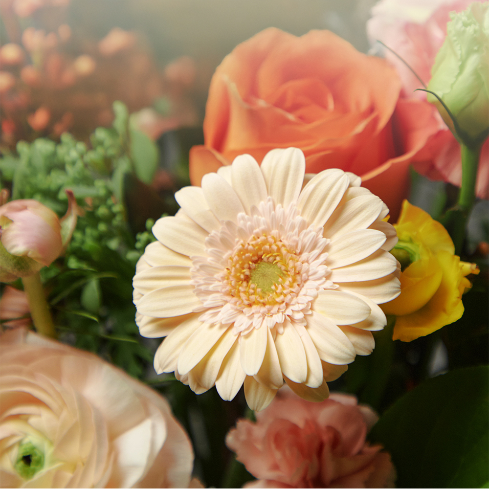 다홍빛 오렌지 플로라 플라워 꽃다발 생화 꽃바구니 생일 기념일 발렌타인데이 전국꽃배달