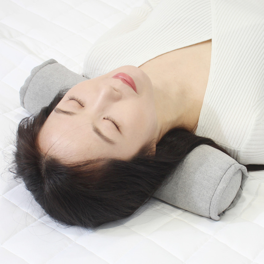 즐잠 경추베개 메밀베개 거북목 일자목배게 목디스크 경추목베개 원형 선염