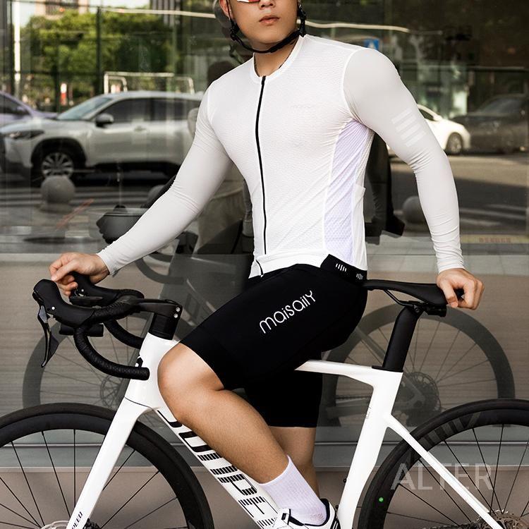 기모 라이딩복 자전거 겨울 의류 동복 단품 상하 올리브 그린 블랙 스트랩 세트 S - 상세 이미지 5