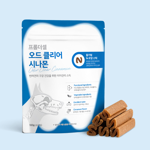 프롬더셀 오드클리어 시나몬 강아지 치석제거, 입냄새 완화 도움 구강영양제 1세트 - 상세 이미지 3