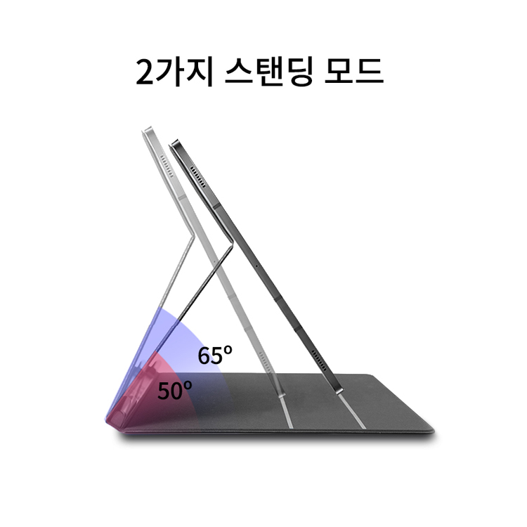 고부기 자석 북커버 마그네틱 태블릿 케이스 블루, 갤럭시 탭 S9 - 상세 이미지 5