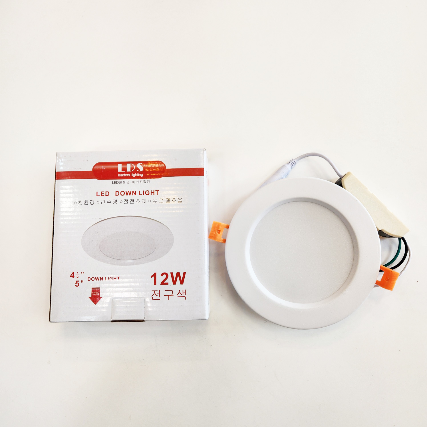 묶음 리더스 KS인증 LED매입등5 타공12.7cm 12W LDS고급형 다운라이트 JH-01510-7 - 메인 이미지