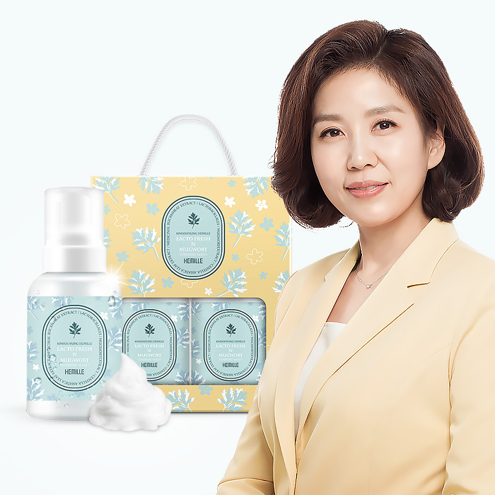 김소형 헤밀레 락토 프레쉬 앤 쑥 여성청결제 - 메인 이미지