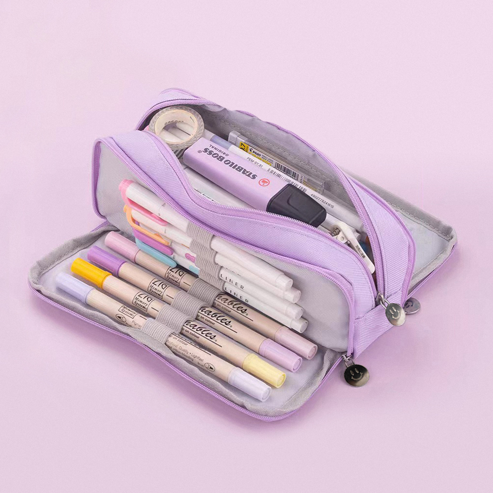 스토리빙 대용량 패브릭 학생 필통 제품 이미지