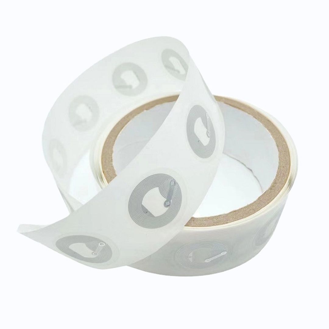 원형 NFC 스티커 태그 38mm 미니 CD 카드 인쇄 제작 라벨 칩 투명 스티커 이미지 7